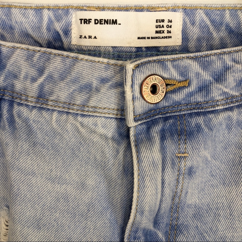 ZARA High Rise Boyfriend Ripped Jeans - Picture 3 of 4